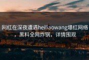 网红在深夜遭遇heiliaowang爆红网络，黑料全网炸锅，详情围观