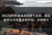 网红在昨晚遭遇真相情不自禁，蘑菇影视在线观看全网炸锅，详情曝光