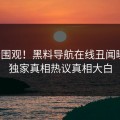 速看围观！黑料导航在线丑闻曝光，独家真相热议真相大白