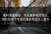 黑料深度揭秘：热点事件风波背后，网红在地下车库的角色明显令人意外