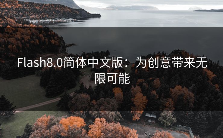 Flash8.0简体中文版：为创意带来无限可能